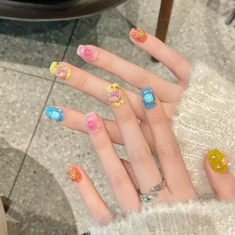 100 ชิ้นจี้เรซินรูปเต่าหลากสีแ - Resin Craft Material บทวิจารณ์และราคา
