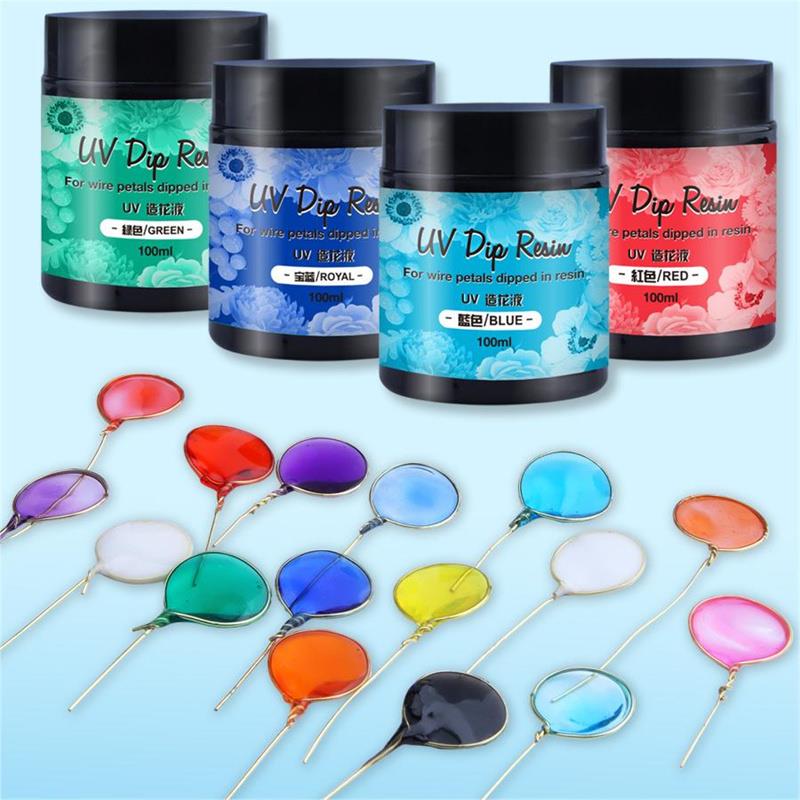 100ml UV DIP กาวเรซิ่นสําหรับล - Flower Preservation Resin บทวิจารณ์และราคา