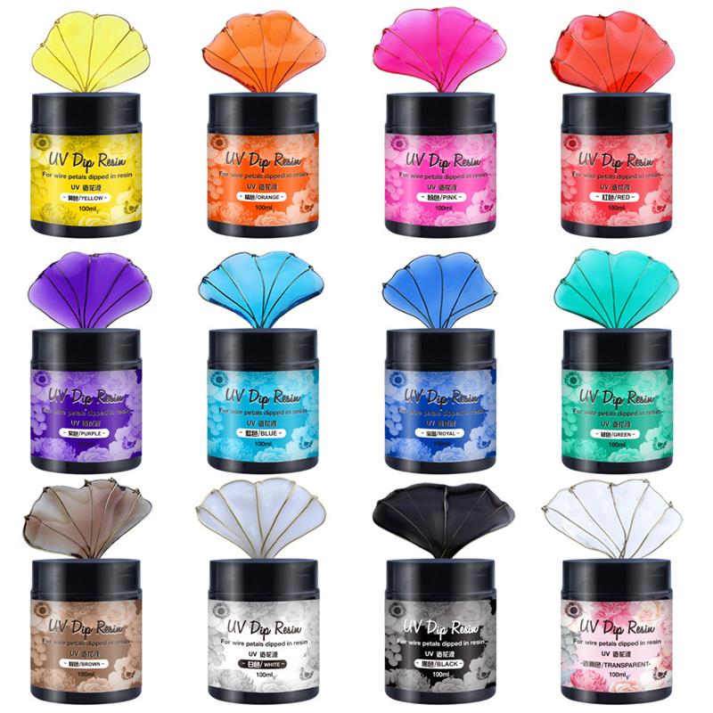 100ml UV DIP กาวเรซิ่นสําหรับล - Flower Preservation Resin บทวิจารณ์และราคา