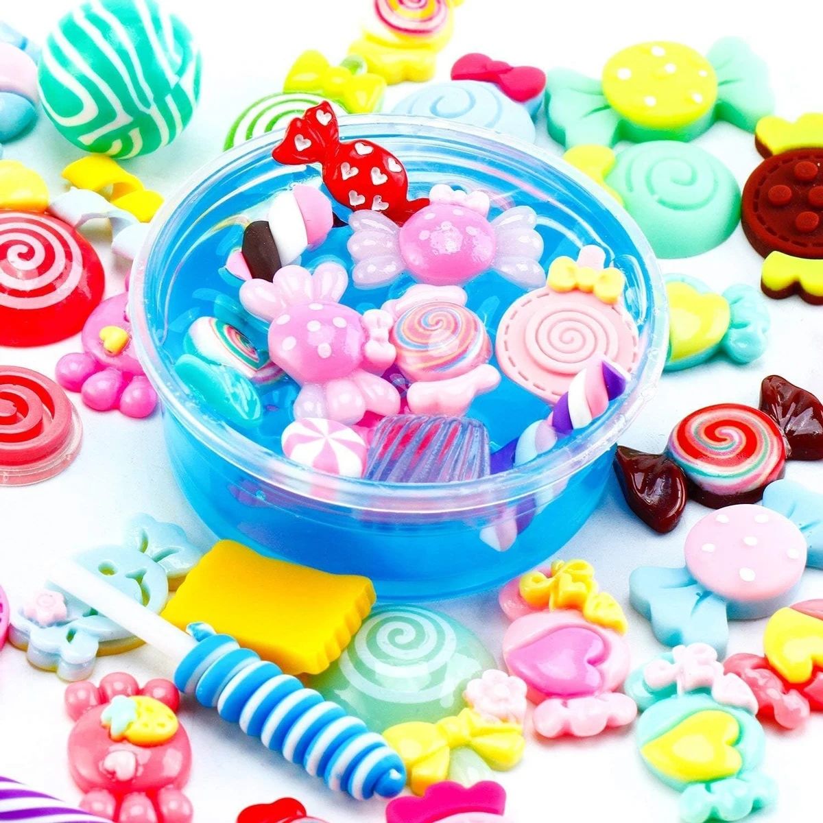 30pcs สุ่ม Candy Slime Charms  - Resin Craft Projects บทวิจารณ์และราคา