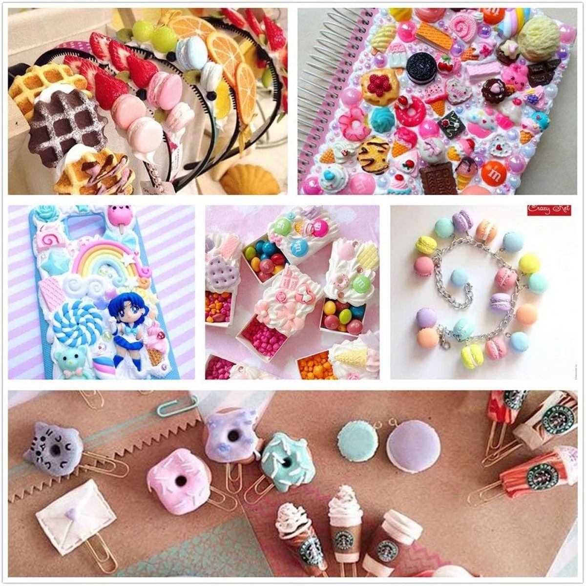 30pcs สุ่ม Candy Slime Charms  - Resin Craft Projects บทวิจารณ์และราคา
