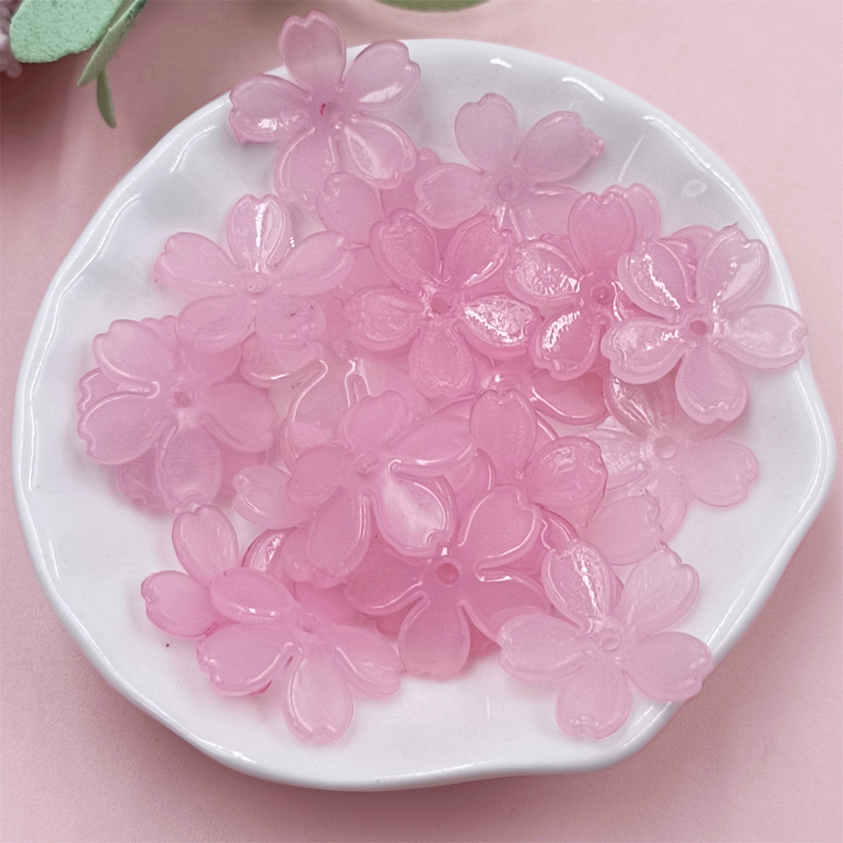 ลูกปัดดอกซากุระทำจากเรซิน20ชิ้ - Flower Preservation Resin บทวิจารณ์และราคา