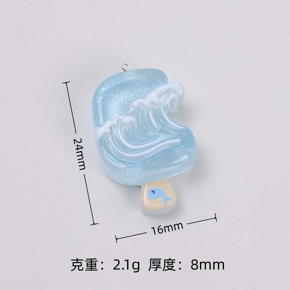 จี้เรซิ่นรูปไอศกรีมฤดูร้อนน่าร - Resin Craft Material บทวิจารณ์และราคา